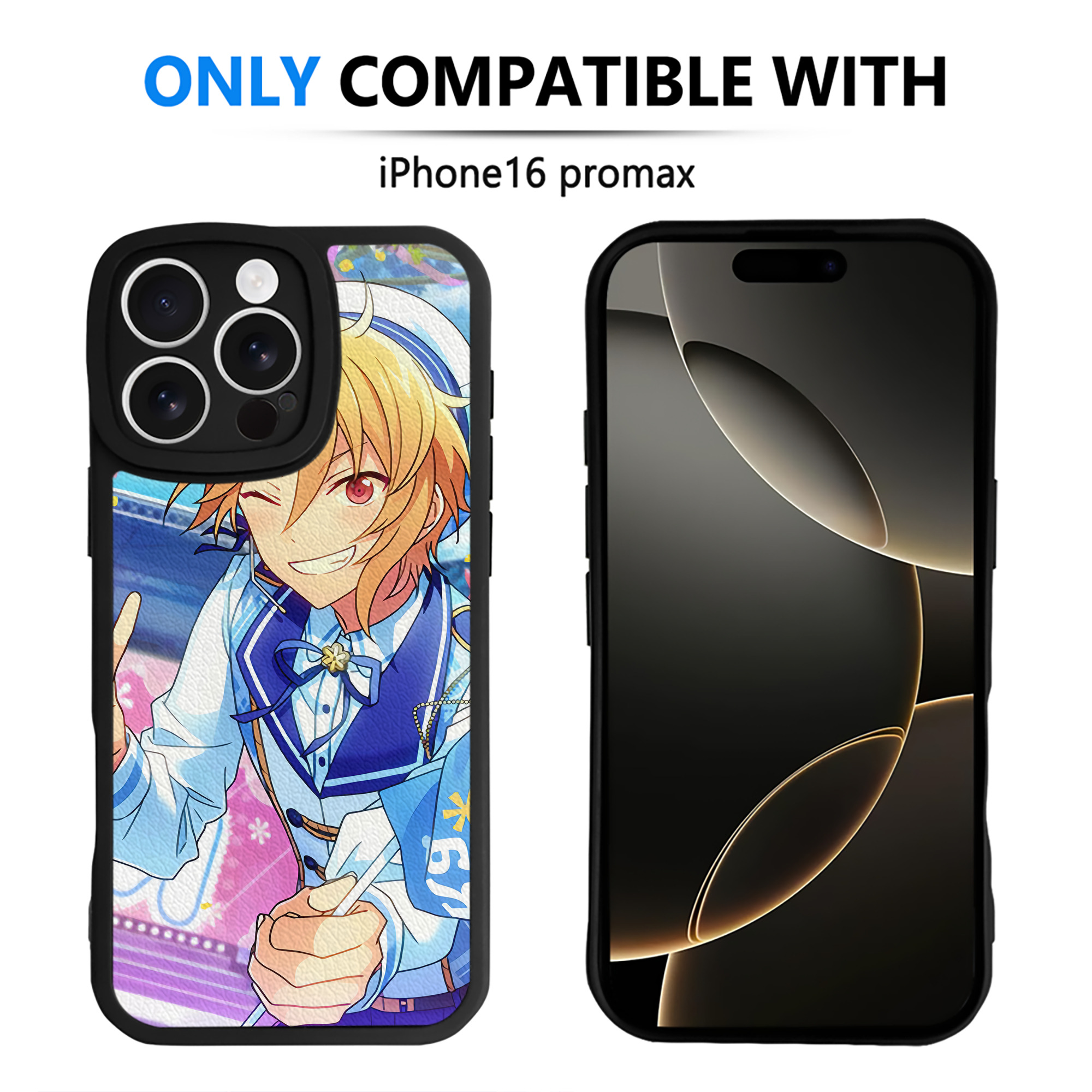 （画像用） あんさんぶるスターズ! Ensemble Stars 【iPhone 16シリーズ対応】シリコンスマホケース（レザー調） 材質：シリコン
